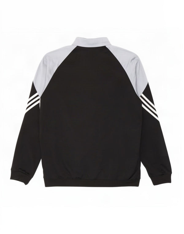 Adidas Veste de survêtement pour homme Large Noir Colorblock Polyester