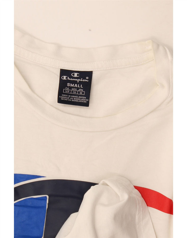 Champion T-Shirt Graphique Homme Petit Blanc