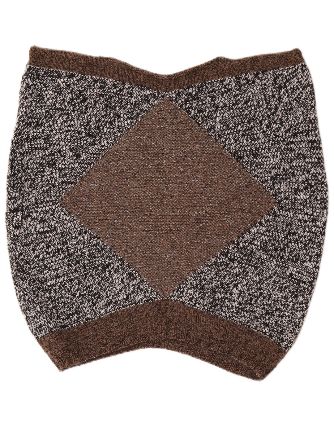 vintage Femmes Manches Courtes Bouton Cou Jumper Pull UK 14 Gris Moyen