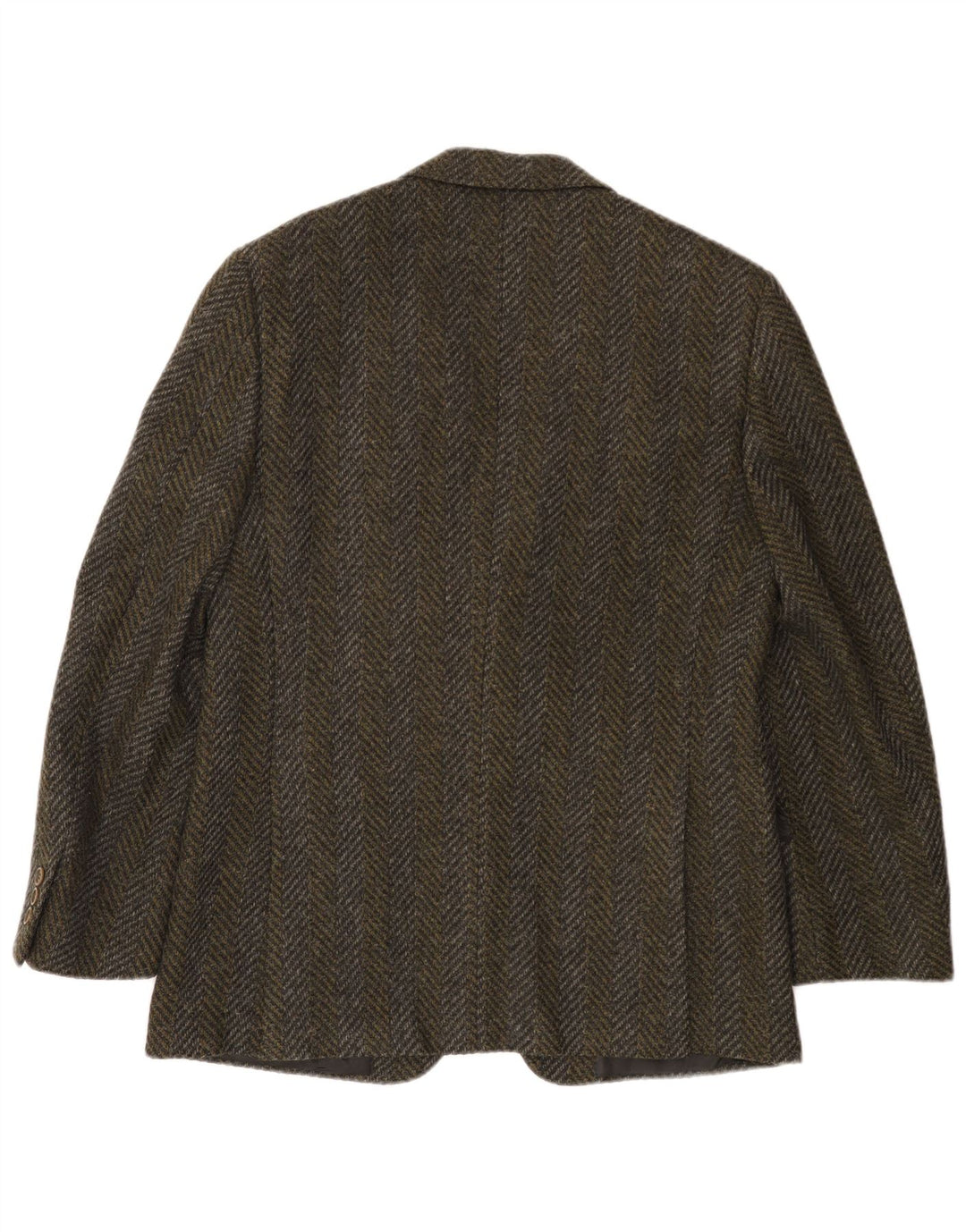 Pierre Cardin Veste blazer à 2 boutons pour homme UK 38 Kaki moyen à chevrons