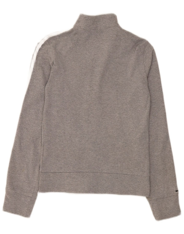 Adidas Veste de survêtement coupe régulière pour femme UK 8 Small Gris Coton