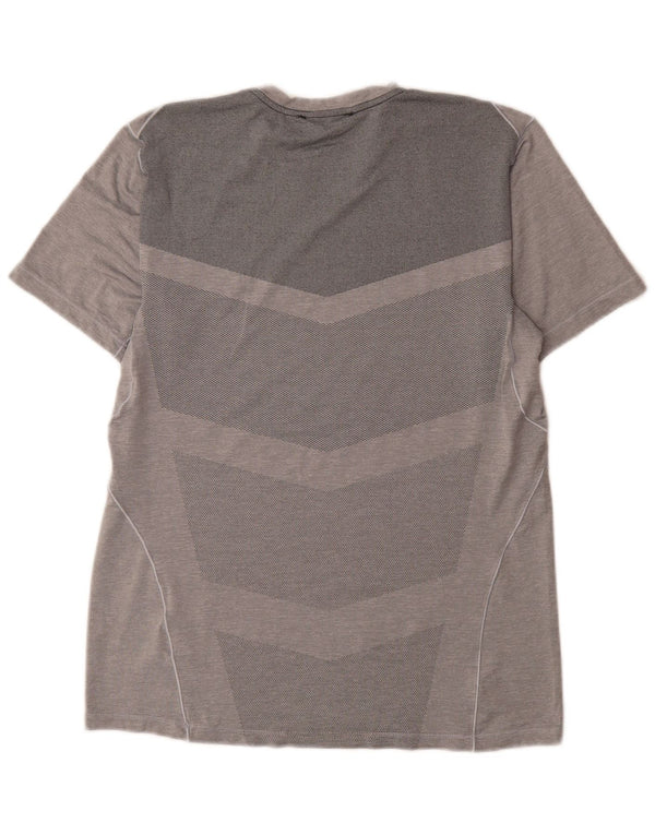 Nike Homme Dri Fit T-Shirt Haut Gris Moyen Polyester