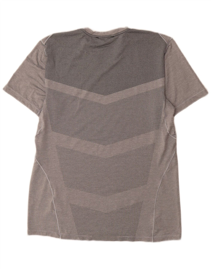 Nike Homme Dri Fit T-Shirt Haut Gris Moyen Polyester