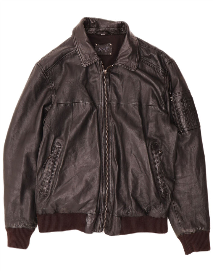 Maze Veste en cuir pour homme IT 50 Large Noir