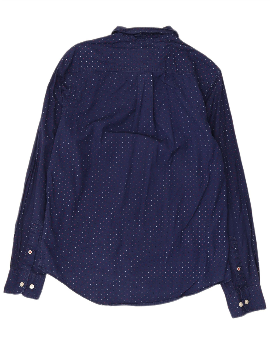 Tommy Hilfiger Chemise Graphique Homme Petit Bleu Marine Coton