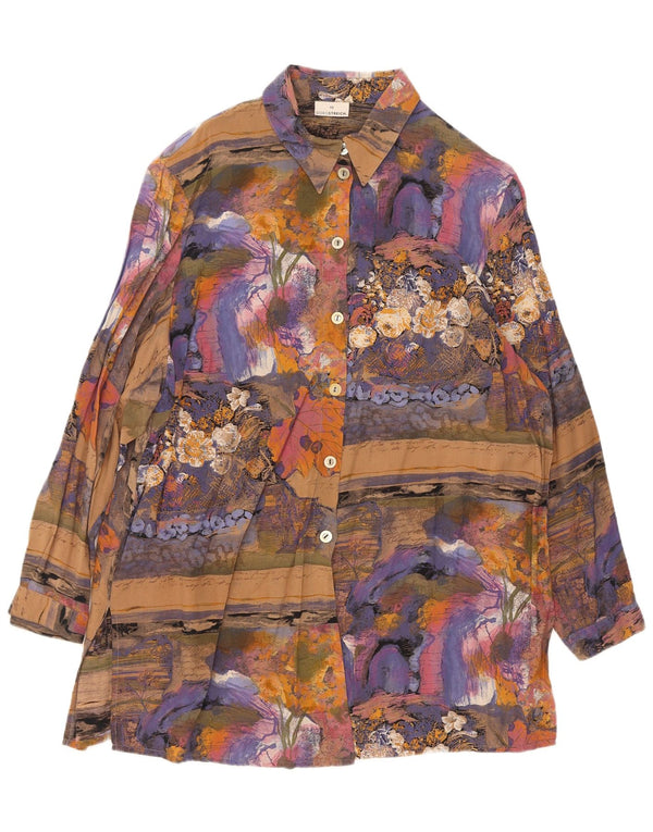 Doris Streich Chemise Femme EU 48 2XL Patchwork Multicolore