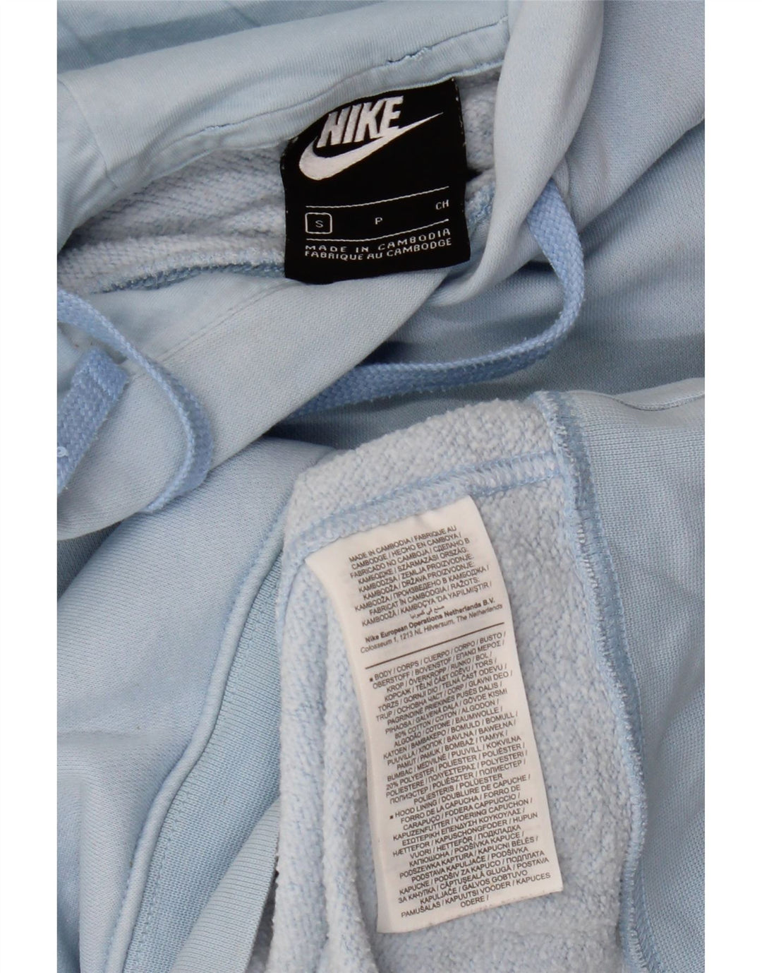 Nike Pull à capuche pour homme en coton bleu Taille S