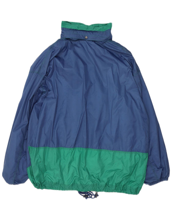 Marcel Clair Veste de pluie coupe ample pour homme UK 42 XL Bleu marine Colourblock