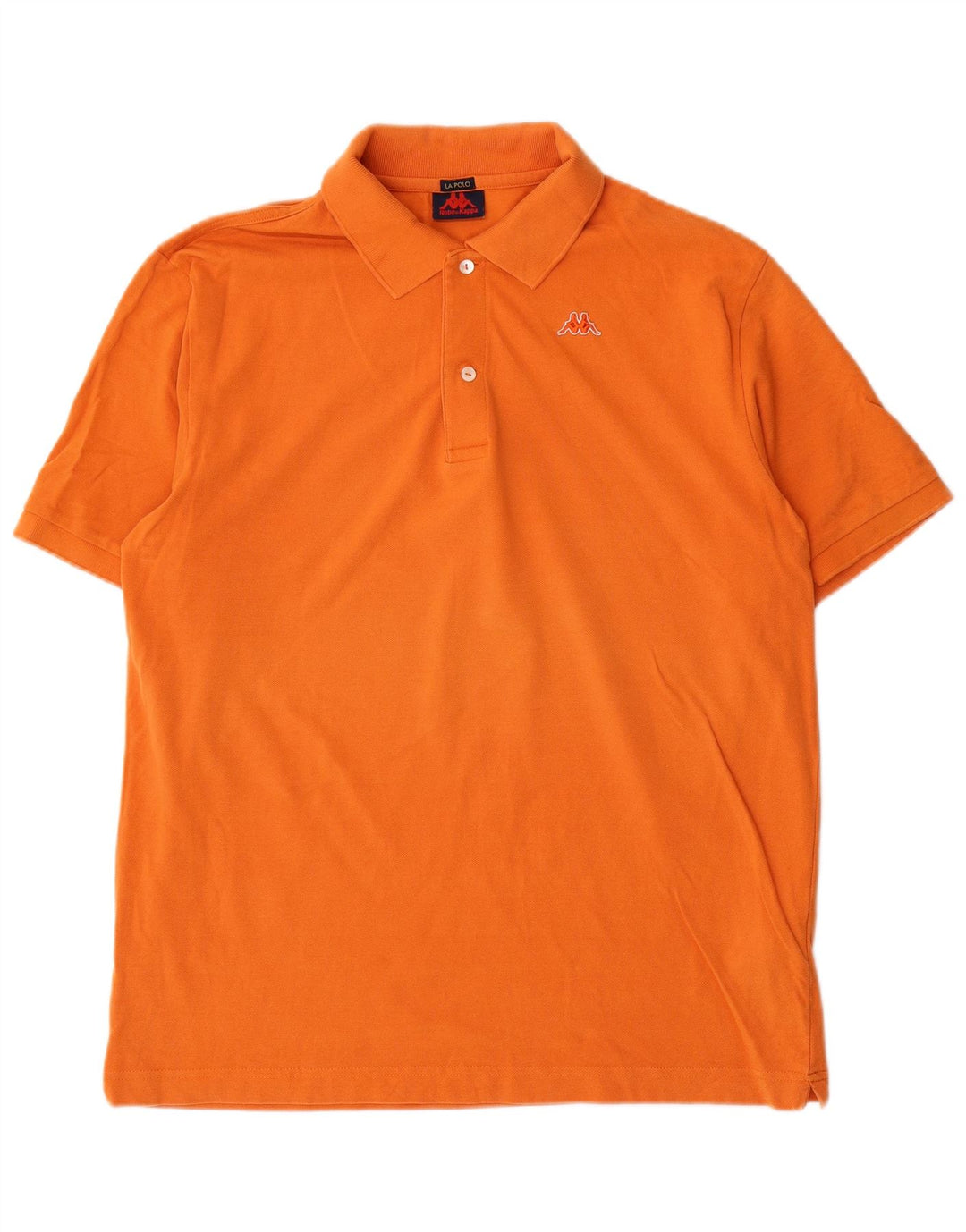 KAPPA Polo Homme Large Orange Coton
