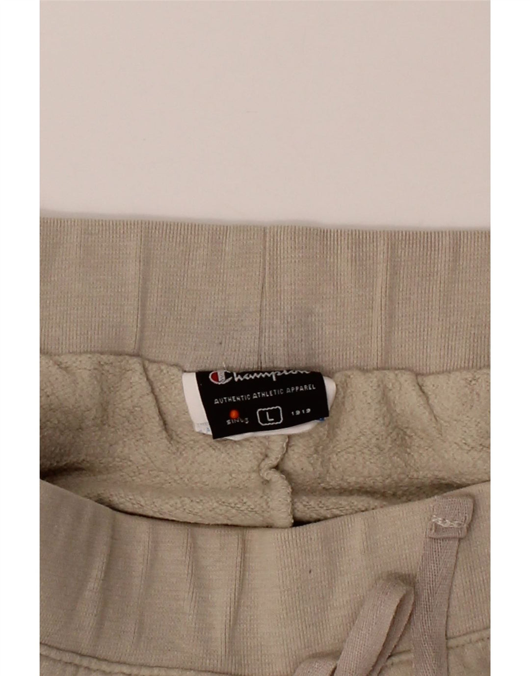 CHAMPION Mens Tracksuit Trousers Large  Beige Cotton Vintage Champion and Second-Hand Champion from Messina Hembry 