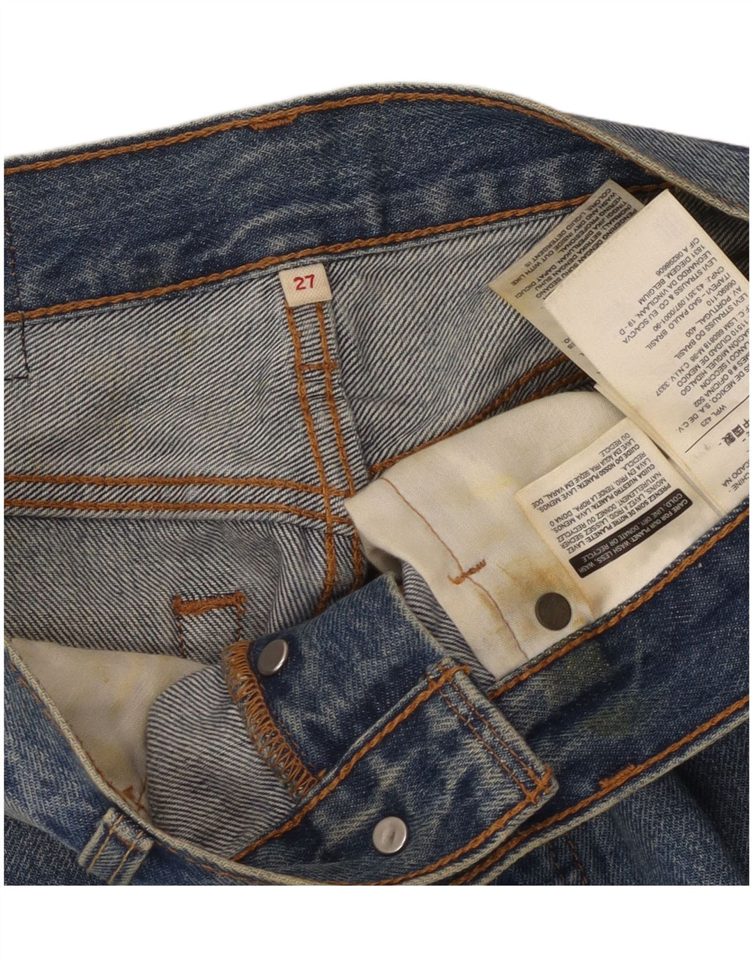 Levi's Jupe en Jean W27 Small Bleu Coton Femme