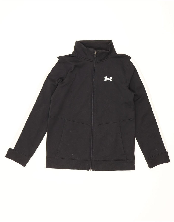 Under Armour Veste de survêtement pour garçon 9-10 ans Noir moyen colour block