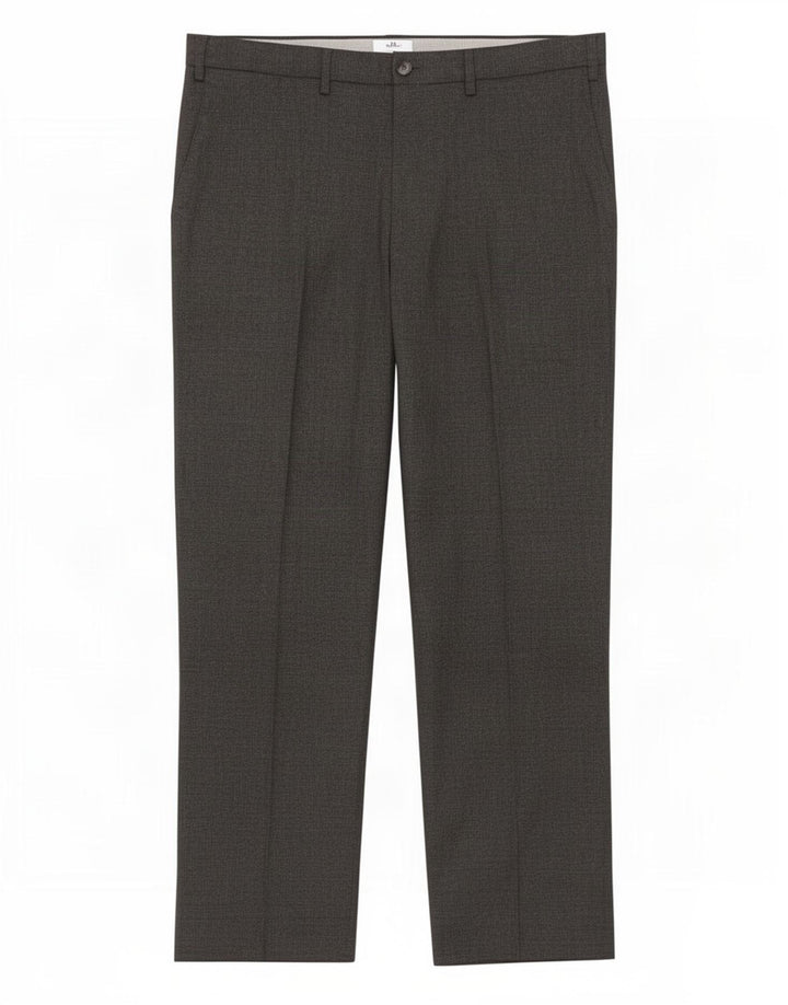 Marks & Spencer Pantalon Chino Coupe Regular Homme W38 L29 Gris Polyester