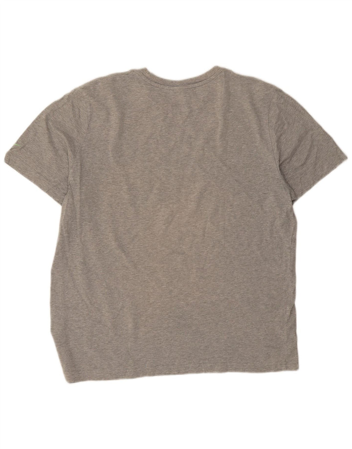 Nike T-shirt graphique pour homme, grand, gris moucheté
