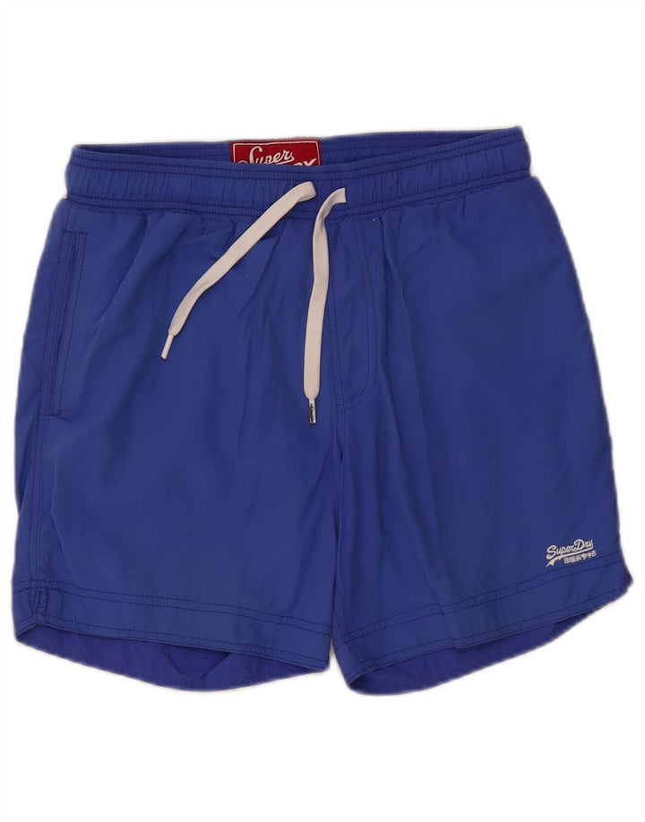 SUPERDRY Short de Bain Homme Nylon Bleu Moyen