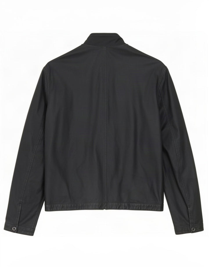 Valstar Blouson Bomber En Cuir Homme IT 52 XL Bleu Marine