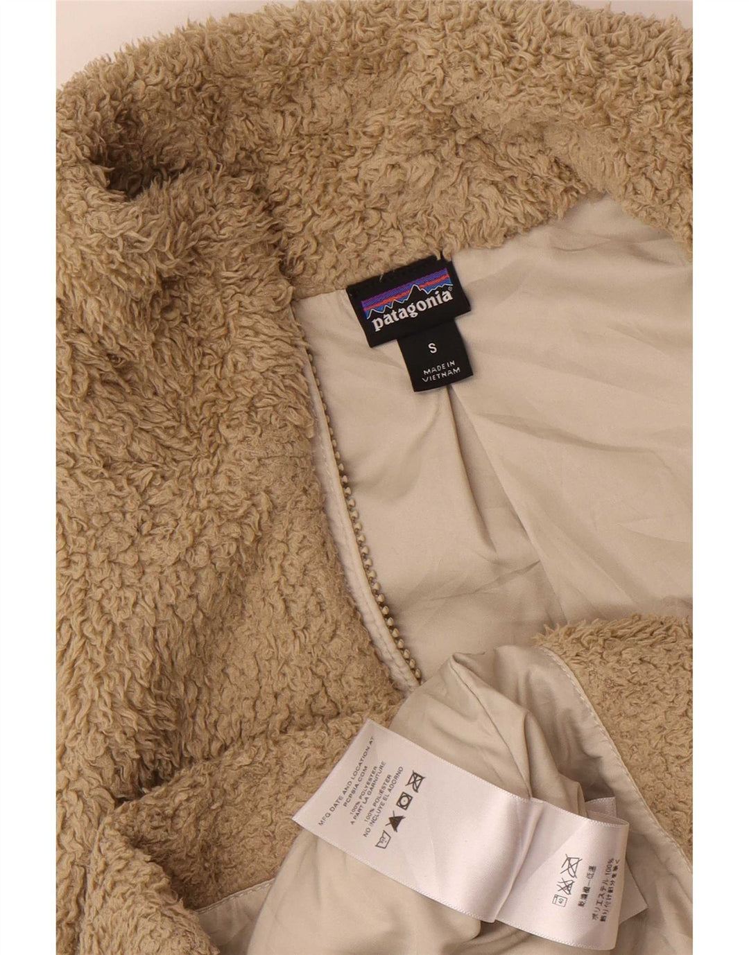Patagonia Femmes Polaire Gilet UK 10 Petit Beige Polyester