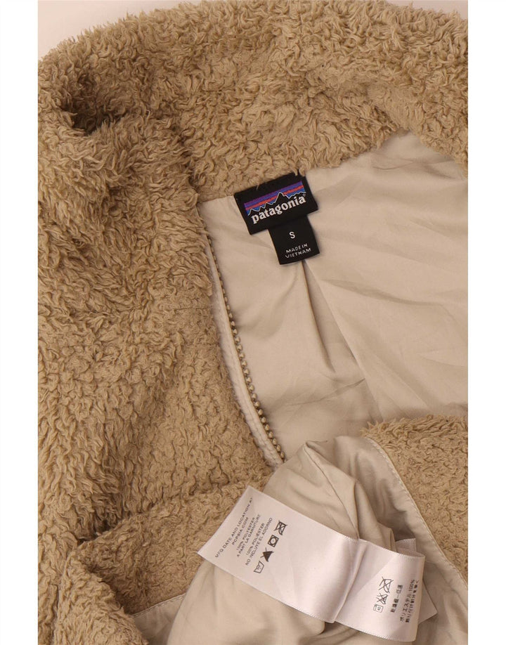 Patagonia Femmes Polaire Gilet UK 10 Petit Beige Polyester