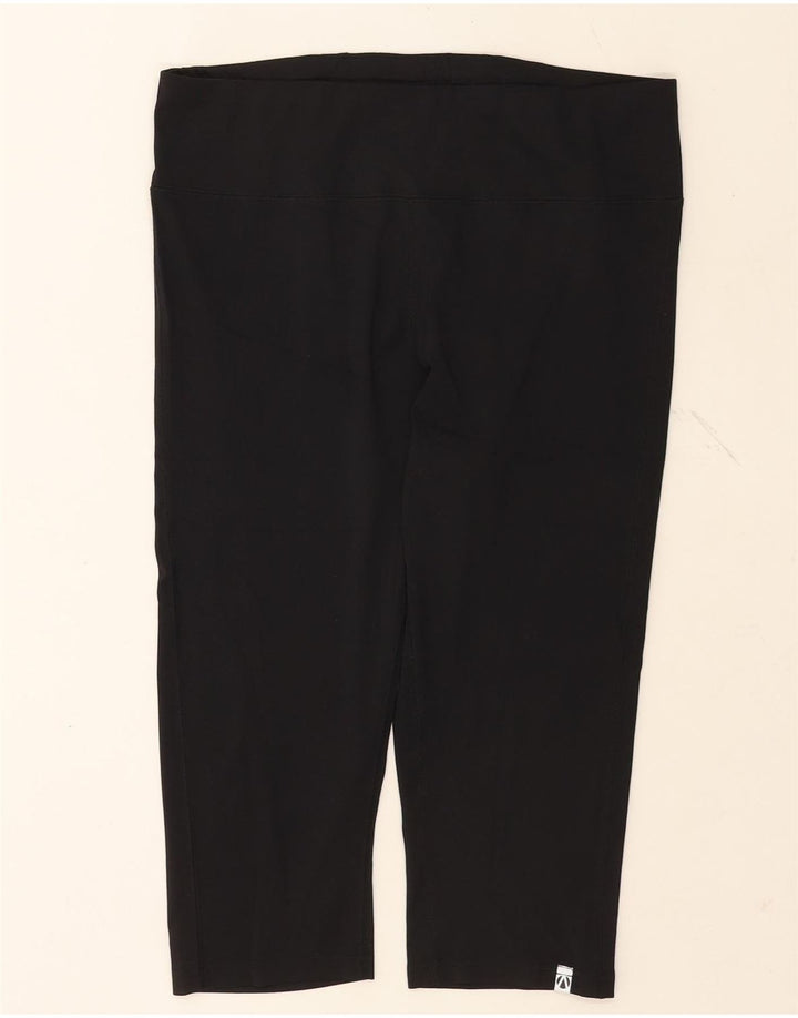 Marks & Spencer Legging Capri Femme UK 16 Large Noir Polyester