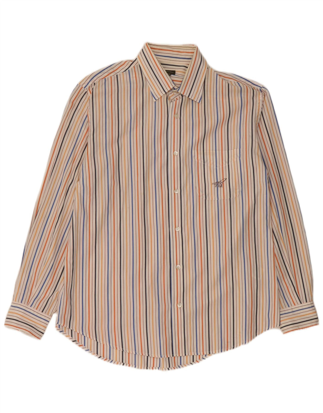 Henry Cottons Chemise Homme Taille 43 Grand Coton Rayé Multicolore