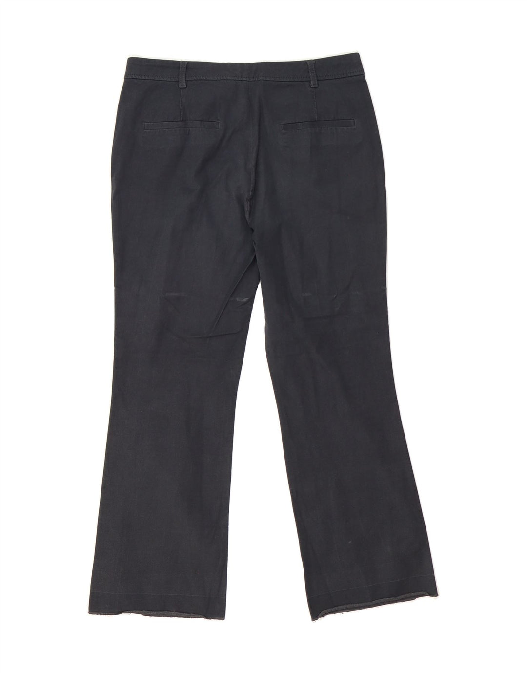 MASSIMO DUTTI Womens Bootcut Casual Trousers W32 L26  Navy Blue Cotton Vintage Massimo Dutti and Second-Hand Massimo Dutti from Messina Hembry 