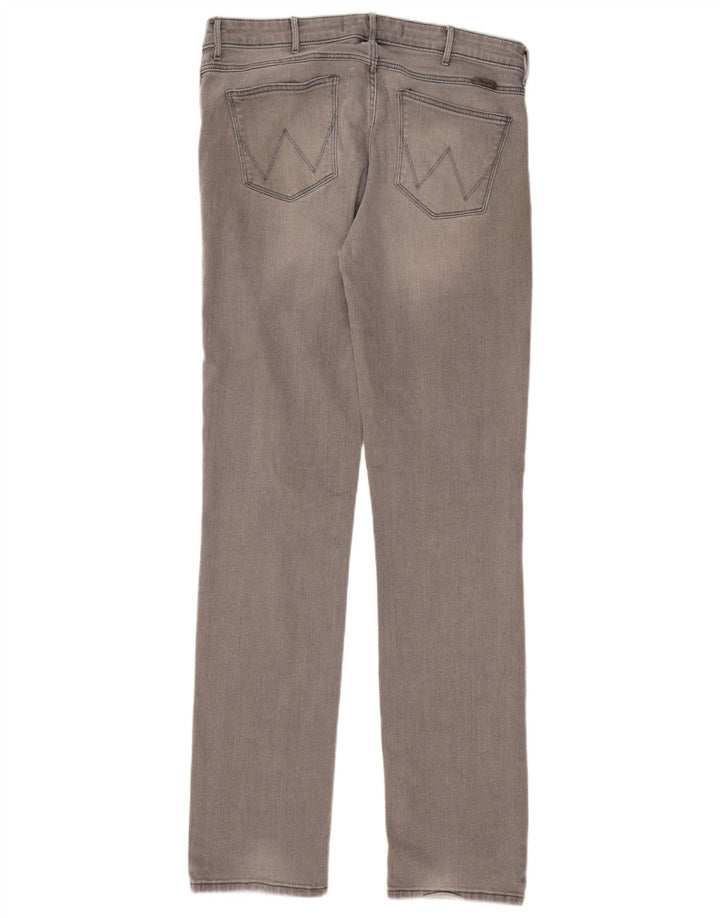 Wrangler Jean Droit Drew Femme W32 L34 Gris Coton