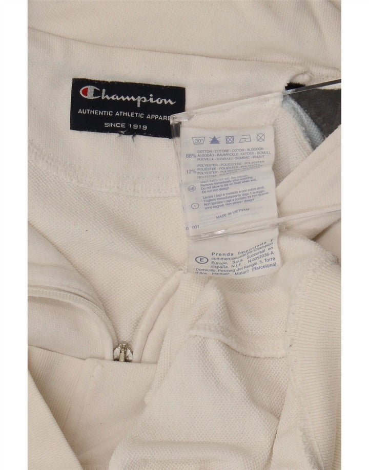 Champion Veste de survêtement pour femme UK 16 Large Off White Colourblock