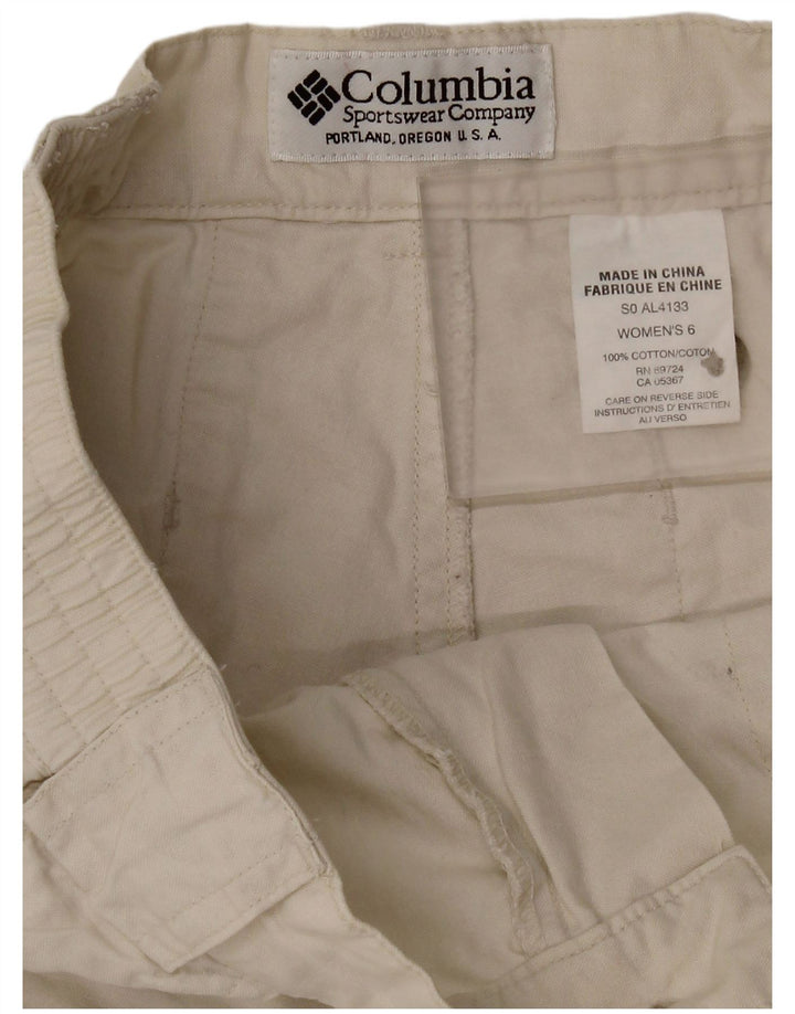 Columbia Short Cargo Femme US 6 Medium W28 Coton Beige