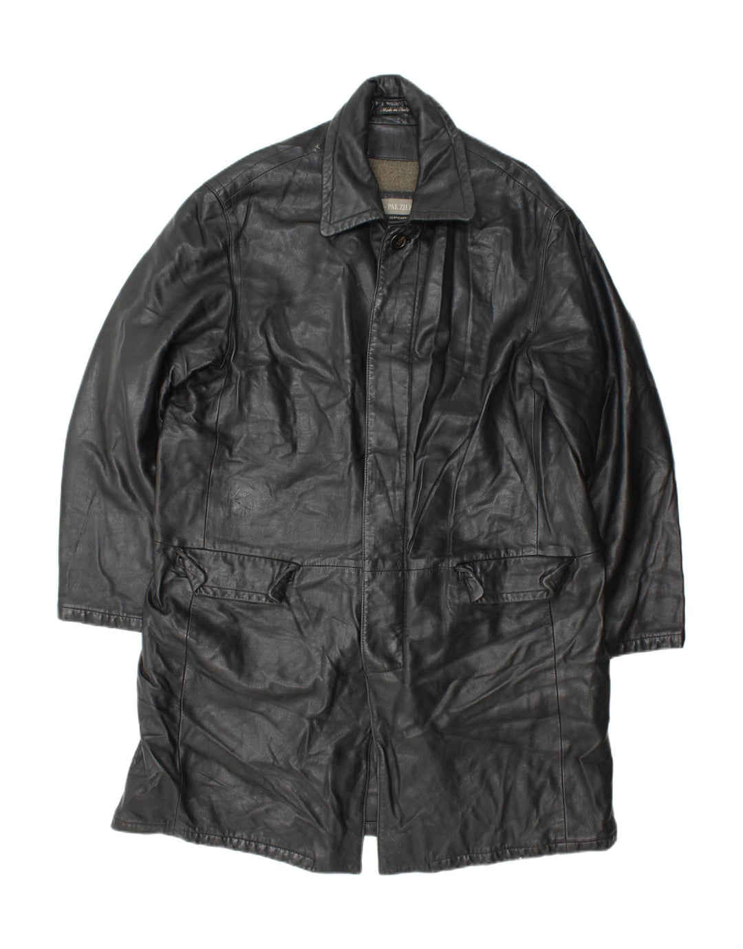 Pal Zileri Manteau en cuir pour homme IT 52 XL Cuir noir