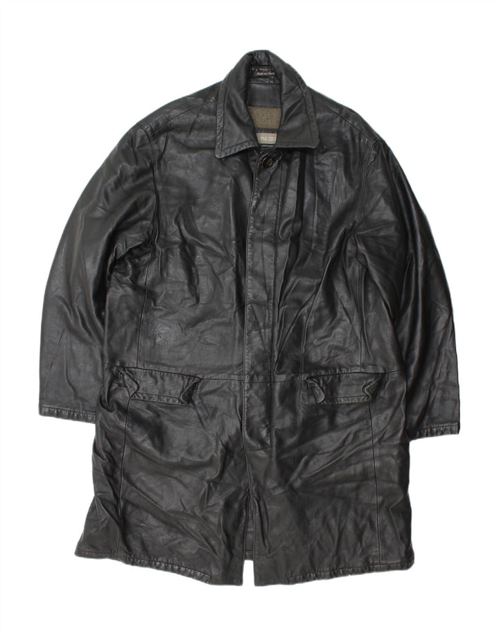 Pal Zileri Manteau en cuir pour homme IT 52 XL Cuir noir