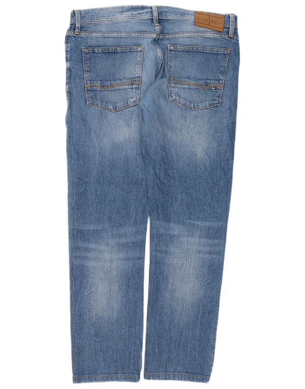 TOMMY HILFIGER Jean Slim Sleenker Homme W33 L29 Bleu Coton
