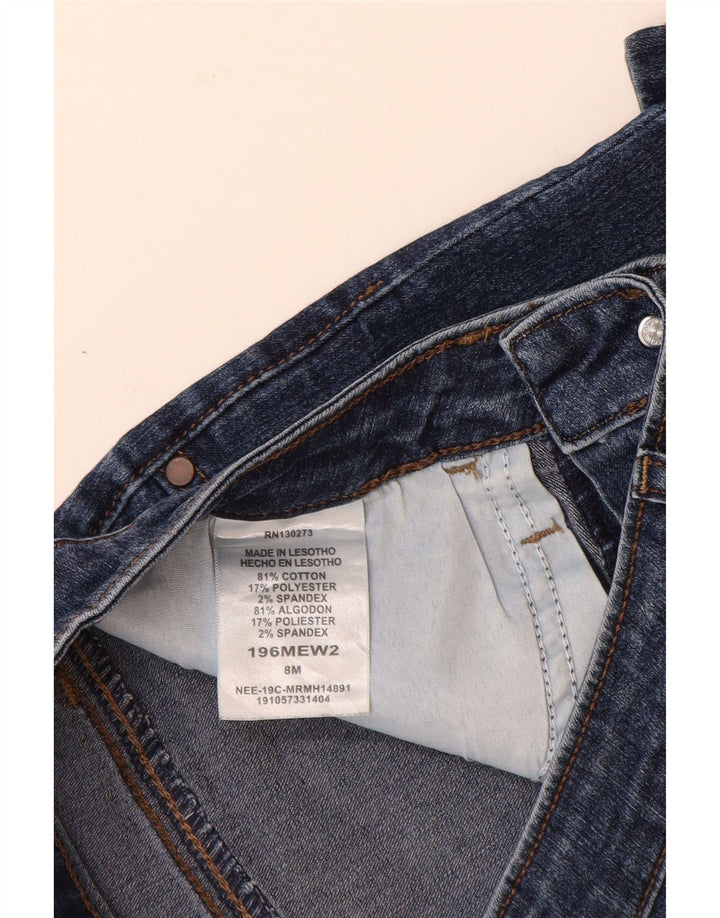 LEE Short en jean Riders taille moyenne pour femme US 8 Medium W28 Bleu Coton