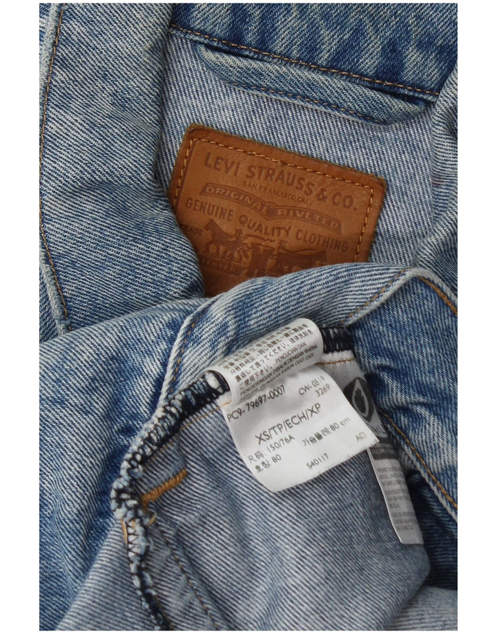 Levi's Veste en Jean Homme UK 34 XS Bleu Coton