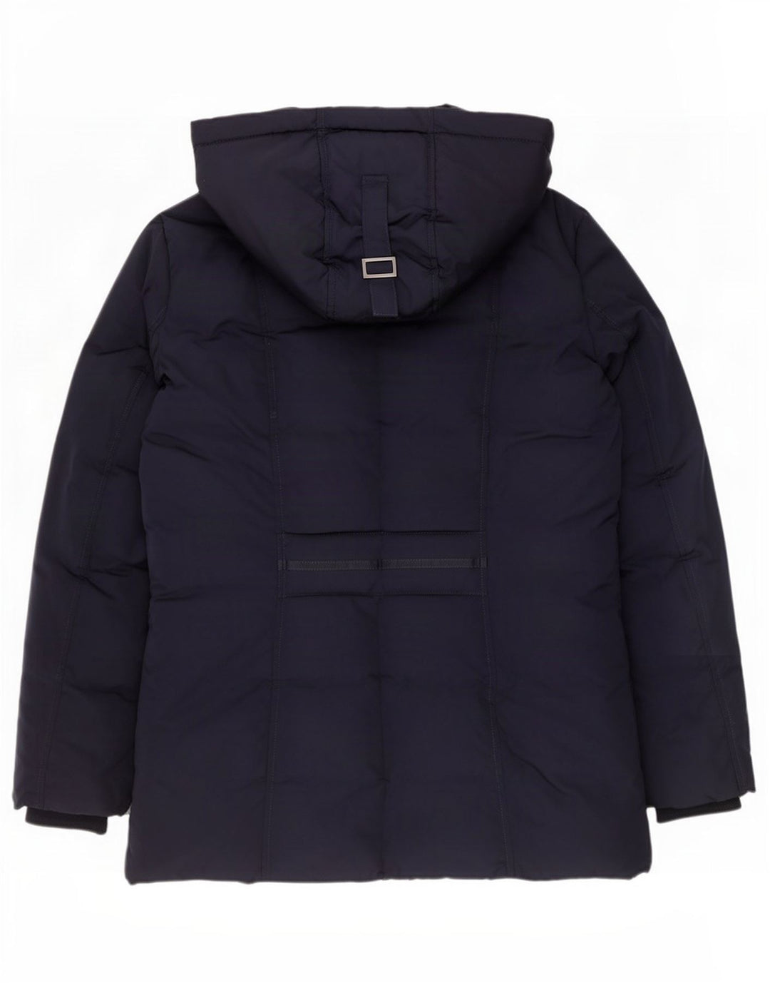 Monsoon Veste matelassée à capuche pour femme UK 14 Bleu marine moyen Polyester