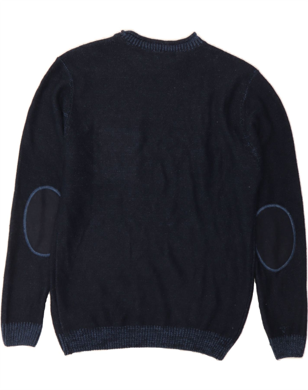 AVIREX Mens Crew Neck Jumper Sweater Large Navy Blue Acrylic Vintage Avirex and Second-Hand Avirex from Messina Hembry 
