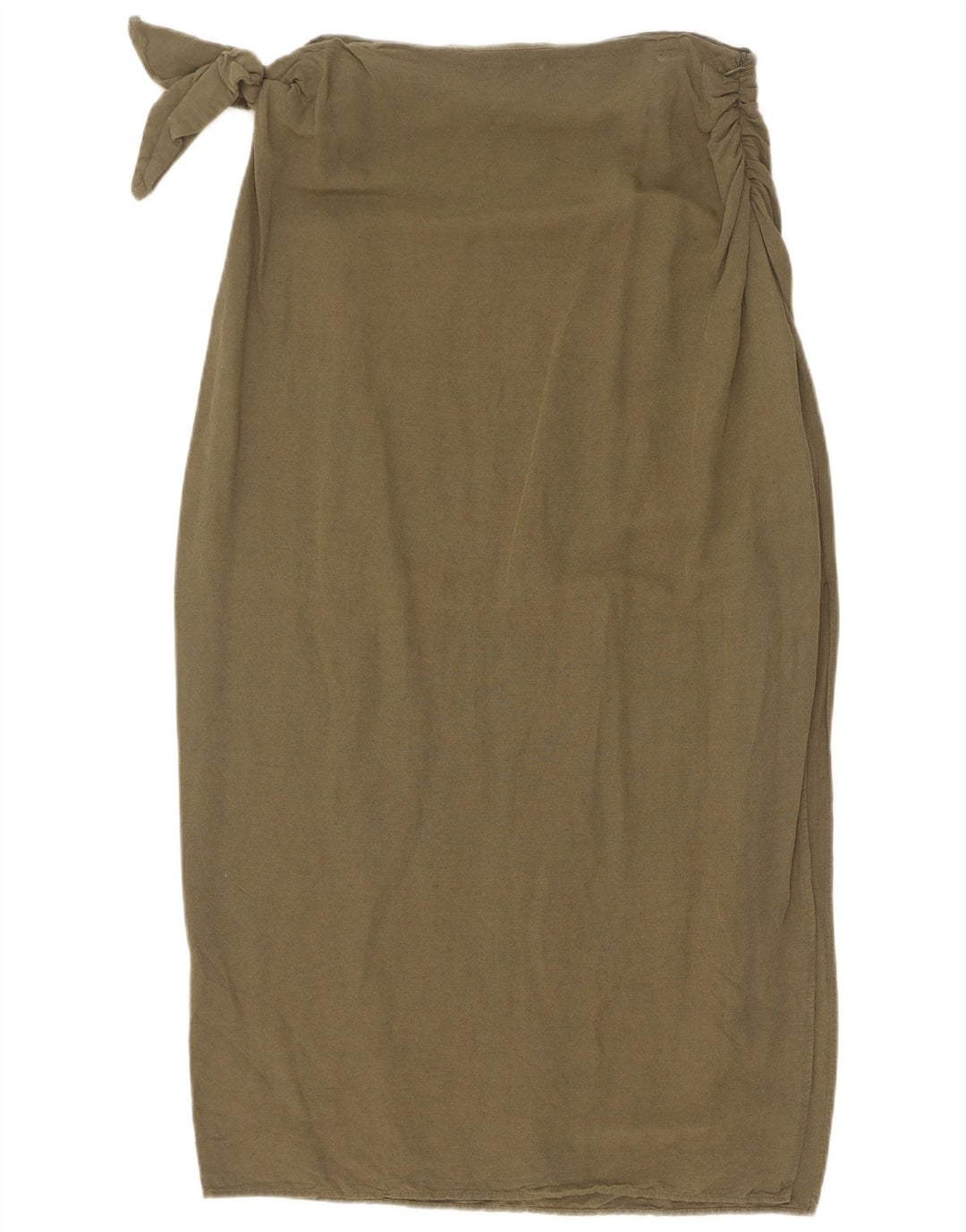 Zara Femme Jupe Midi Moyenne W28 Kaki