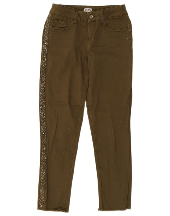 Liu Jo Jean Slim Femme W27 L25 Kaki Coton