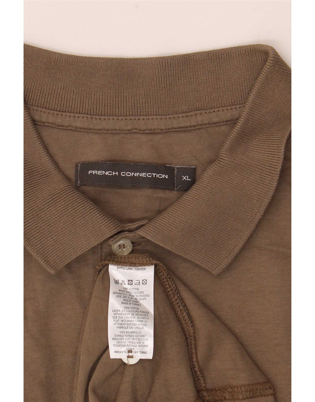 French Connection Polo Homme XL Marron Coton