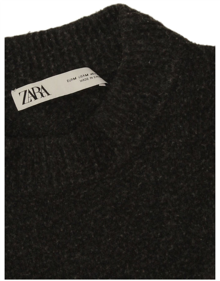 Zara Pull ras du cou pour femme UK 14 Gris moyen