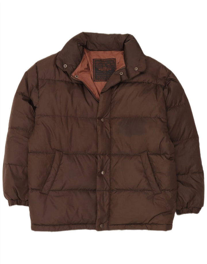 TRADEMARK Veste matelassée coupe ample IT 46 Small Marron Polyamide