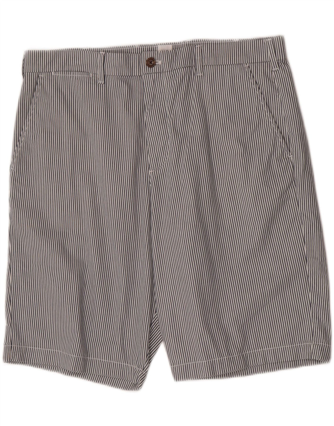 Gap Short Chino Homme W36 Large Bleu Rayé Coton