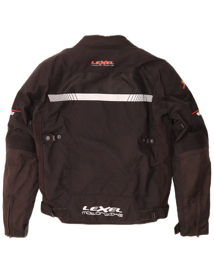 LEXEL Veste de course graphique pour homme UK 40 Large Noir