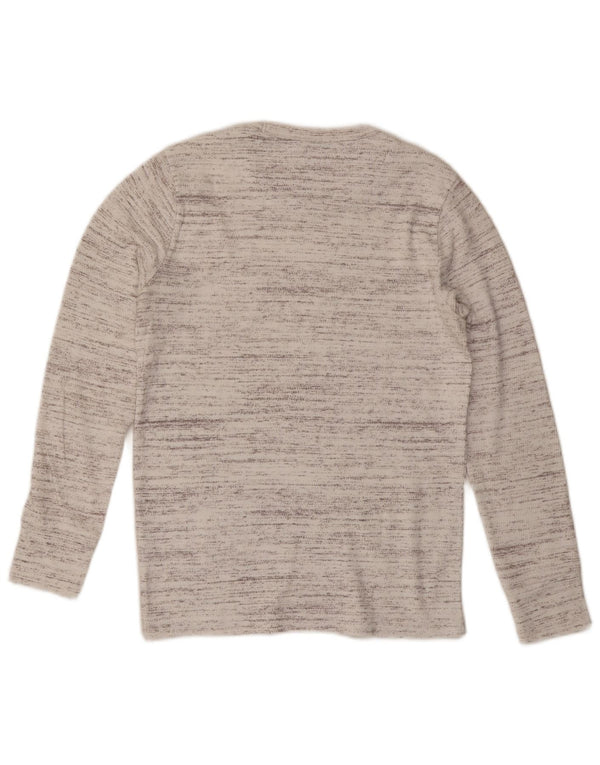 Hollister Mens Top Long Sleeve XS Grey Flecked Cotton