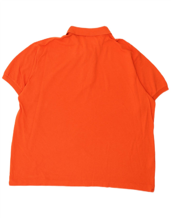 Lacoste Polo Homme Taille 8 3XL Orange Coton