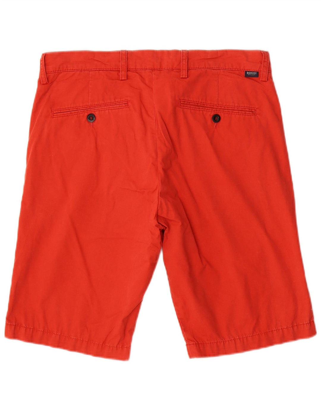 BOGGI Short Chino Milano Homme IT 46 Small W34 Rouge Coton