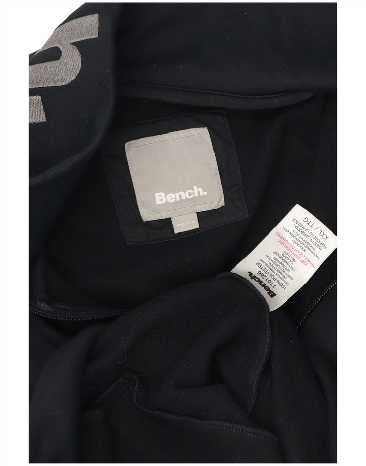Bench Veste de survêtement graphique pour homme 2XL Noir Polyester