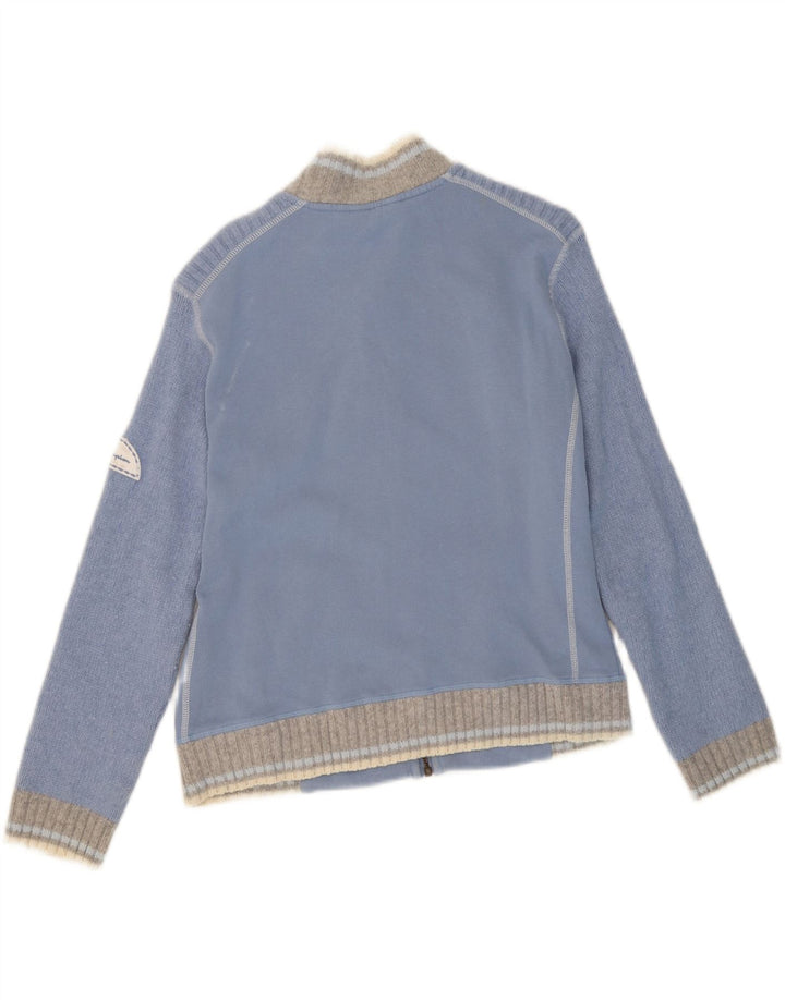 CHAMPION Womens Cardigan Sweater UK 16 Large Blue Cotton Vintage Champion and Second-Hand Champion from Messina Hembry 