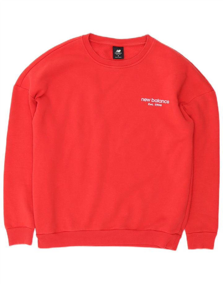 New Balance Sweat-shirt pour homme en coton rouge Small