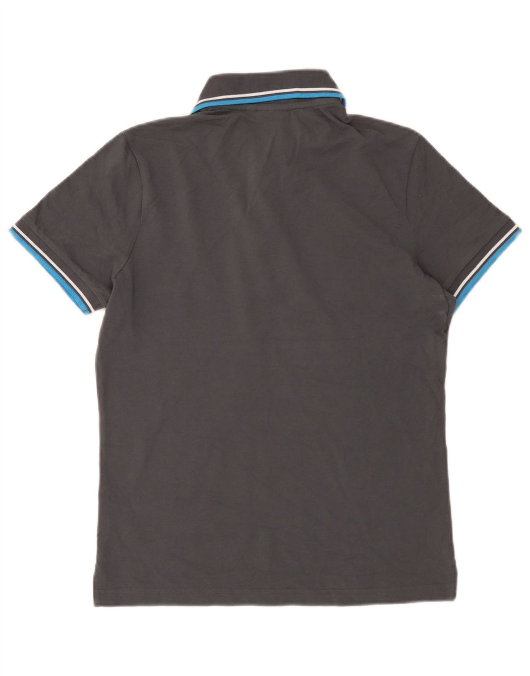 Diadora Polo Homme Petit Gris Rayé Coton
