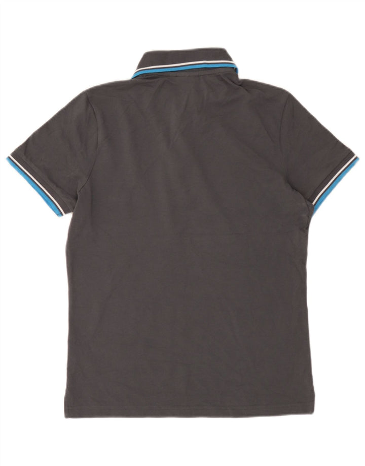Diadora Polo Homme Petit Gris Rayé Coton